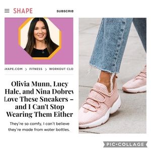 BNIB Avre Infinity Glide 7.5 Blush/White Eco Sustainable Recycled Verishop